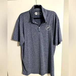 Cobalt Blue Heather Flag Stick golf apparel polo